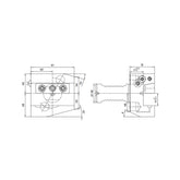 B5AK Radial, Long, Coolant, Wedge Clamping Holders B5AK-302040 - Makotools Industrial Supply Tools for Metal Cutting